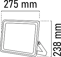 Noas YL70-1201 200W 3200K Gün Işığı Ultra Slim Led Projektör 16000 Lümen IP66 - 2