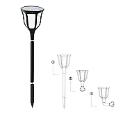 Noas YL74-1011-S 15W 6500K Beyaz Işık Ariel Solar Dekoratif Aplik 1200 Lümen IP65 66,5cm - 1