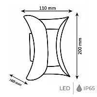 Noas YL83-1002 10W 3200K Gün Işığı Troya Dekoratif Aplik 900 Lümen IP65 - 3