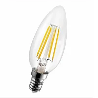 Noas YL92-1112 4W 3000K Amber Renk C35 Rustik Ampul Şeffaf Cam E14 Duylu 330 Lümen - 1