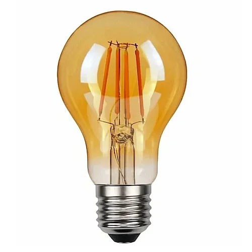 Noas YL92-4010 4W 1800K Amber Renk A60 Rustik Ampul E27 Duylu 200 Lümen - 1