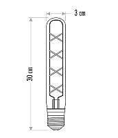 Noas YL92-5030 8W 1800K Amber Renk T300 Rustik Ampul E27 Duylu 450 Lümen - 3