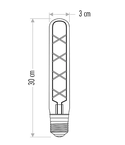 Noas YL92-5030 8W 1800K Amber Renk T300 Rustik Ampul E27 Duylu 450 Lümen - 3