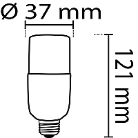Noas YL95-0702-P 8W 3200K Gün Işığı Pil Led Ampul E27 Duylu 720 Lümen - 2