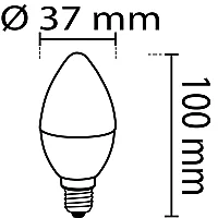Noas YL96-0702-B 7W 3200K Gün Işığı Buji Led Ampul E14 Duylu 630 Lümen - 2