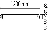 Noas YL97-1200 18W 6500K Beyaz Işık 120 cm Led Floresan Armatür 1620 Lümen - 3