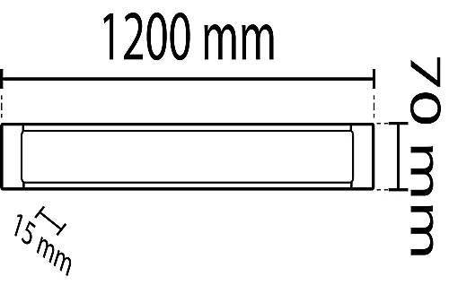 Noas YL98-1201 40W 3200K 120 cm Led Bant Armatür Gün Işığı 3600 Lümen - 2