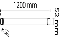 Noas YL98-3601 36W 3200K 120 cm Led Etanj Nemli Yer Bant Armatür Gün Işığı 3240 Lümen IP65 - 2