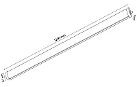 Noas YL98-3617 36W 4000K 120 Cm Salina Led Etanj Nemli Yer Bant Armatür Natural Beyaz 3450 Lümen IP65 - 2