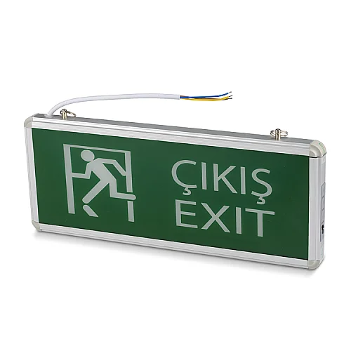 Noas YLX-3003 3W Çıkış Çift Yönlü Led'li Acil Çıkış Armatürü 2 Saat Aydınlatma Süresi - 1