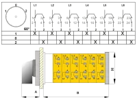 OPAŞ 605 050 - 6X50A 90X90 6 Faz Kutup Değiştirici Şalterler - 2