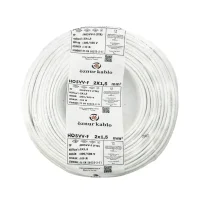 Öznur H05VV-F 2X1,5 mm² Beyaz Renk TTR Kablo 