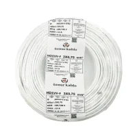 Öznur H05VV-F 3X0,75 mm² Beyaz Renk TTR Kablo 