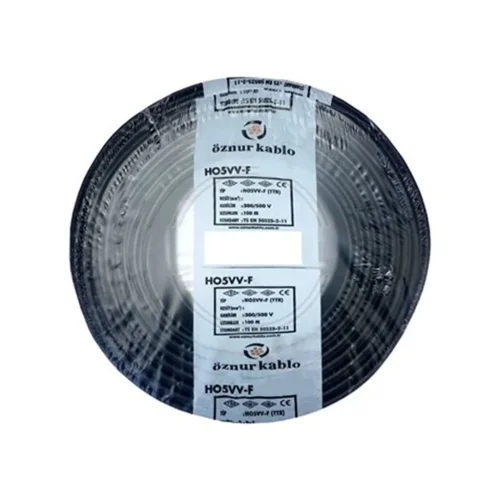 Öznur H05VV-F 3X4 mm² Siyah Renk TTR Kablo - 1