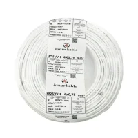 Öznur H05VV-F 4X0,75 mm² Beyaz Renk TTR Kablo - 1