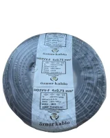Öznur H05VV-F 4X0,75 mm² Siyah Renk TTR Kablo 