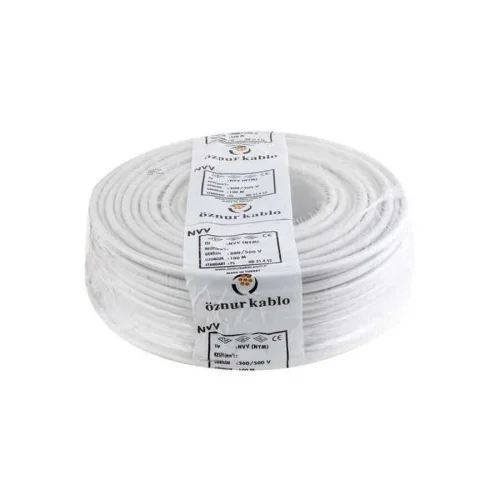 Öznur H05VV-F 5X1 mm² Beyaz Renk TTR Kablo - 1