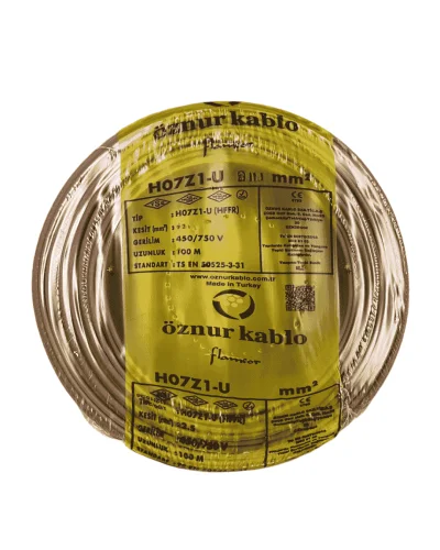 Öznur H05Z1-K 1X1 mm² Kahve Renk NYAF Halogen Free Kablo - 1