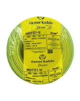 Öznur H05Z1-K 1X1 mm² Sarı-Yeşil Renk NYAF Halogen Free Kablo 