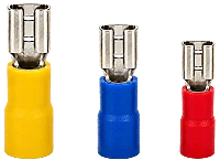 Şafak Elektrik PFD2638 1,50-2,50 mm² 6,3 x 0,8 mm Mavi Tam İzoleli Polyamid Dişi Faston Tip Kablo Ucu - 1