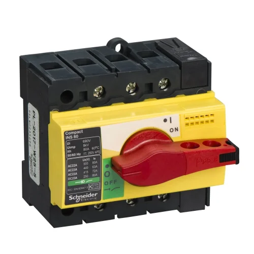 Schneider Electric 28920 Yük Ayırıcı Compact Ins80 3 Kutuplu 80 A - 1