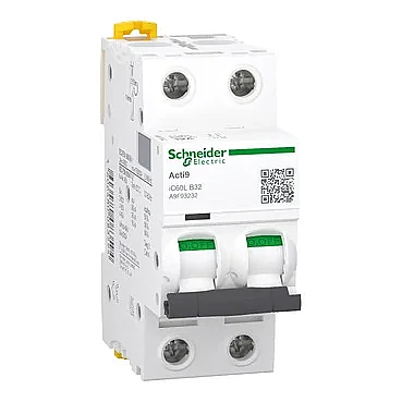 Schneider Electric A9F93232 2P 32A B Tipi Otomatik Sigorta - 1