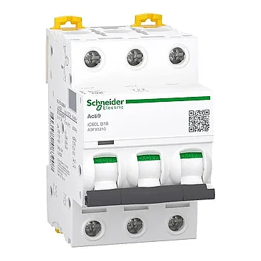 Schneider Electric A9F93310 3P 10A B Tipi Otomatik Sigorta - 1