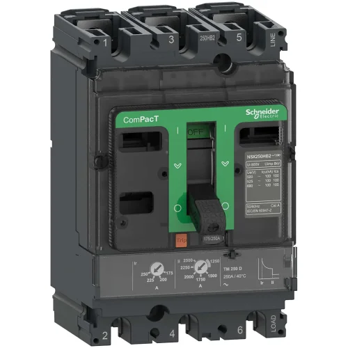 Schneider Electric C25H3TM250 Compact Şalter Nsx250H 70Ka Ac 3P3D 250A Tmd - 1