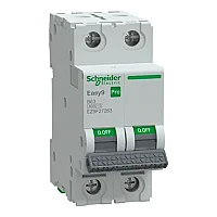 Schneider Electric EZ9F27263 2P 63A B Tipi Otomatik Sigorta - 1