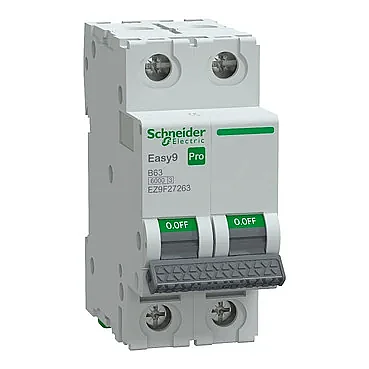 Schneider Electric EZ9F27263 2P 63A B Tipi Otomatik Sigorta - 1