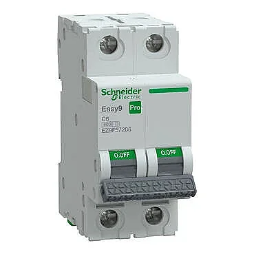 Schneider Electric EZ9F57206 2P 6A C Tipi Otomatik Sigorta - 1