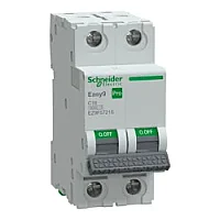 Schneider Electric EZ9F57216 2P 16A C Tipi Otomatik Sigorta - 1