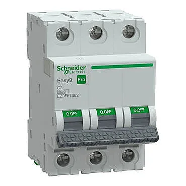 Schneider Electric EZ9F57302 3P 2A C Tipi Otomatik Sigorta - 1