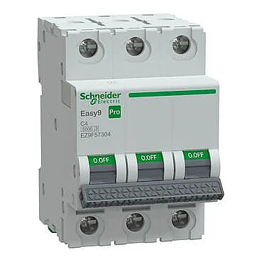 Schneider Electric EZ9F57304 3P 4A C Tipi Otomatik Sigorta - 1