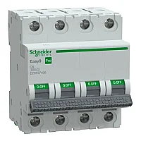 Schneider Electric EZ9F57406 4P 6A C Tipi Otomatik Sigorta - 1
