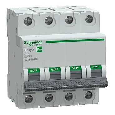 Schneider Electric EZ9F57420 4P 20A C Tipi Otomatik Sigorta - 1