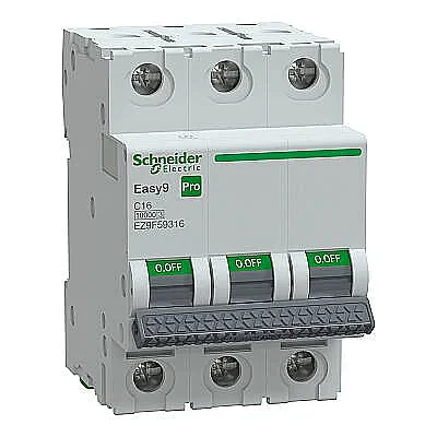 Schneider Electric EZ9F59316 3P 16A C Tipi Otomatik Sigorta - 1