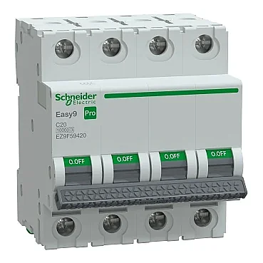Schneider Electric EZ9F59420 4P 20A C Tipi Otomatik Sigorta - 1