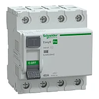 Schneider Electric EZ9R39440 4P 40A 30mA Kaçak Akım Rölesi - 1