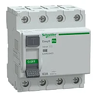 Schneider Electric EZ9R39463 4P 63A 30mA Kaçak Akım Rölesi - 1