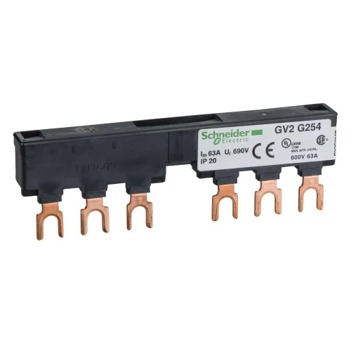 Schneider Electric GV2G254 TeSys GV2 Linergy FT Busbar 63A 54mm 2tap - 1
