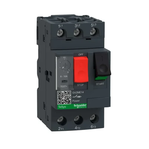Schneider Electric GV2ME14 Tesys Gv2Devre KesiciTermal Manyetik 6-10 A - 1