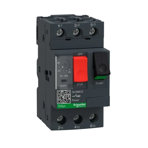 Schneider Electric GV2ME22 Tesys Gv2Devre KesiciTermal Manyetik 20-25 A - 1