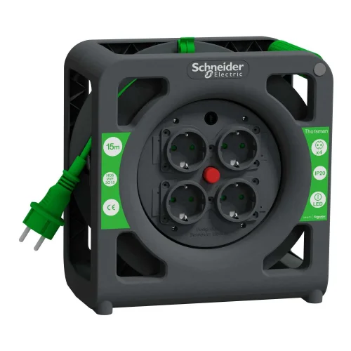 Schneider Electric IMT33135 Kompakt Kablo Makarası 15MT Ip20 Ho5 3G1.0 Kablo Topraklı - 1