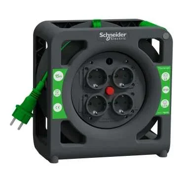 Schneider Electric IMT33137 Kablo Makarası Kompakt IP20 HO5VVF 3G1.5 15MT Kablolu Topraklı - 1