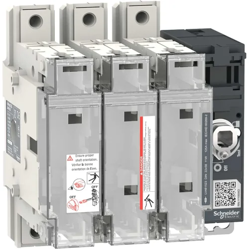 Schneider Electric LV481523 Anahtar Bağlantı Kesici Sigorta Fupact Gsc125 125 A 3 Kutuplu Sigorta Tipi Nfc 22 X 58 Mm Ön Ve Sağ Taraf Kontrolü - 1
