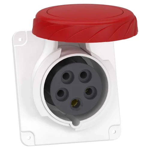 Schneider Electric PKY16F735 Eğik Makina Priz 5X16A Trifaze 3P +N + T Hızlı Bağlantı IP67 - 1