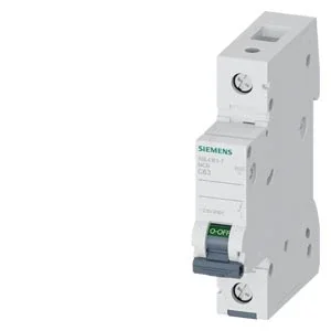 Siemens 5SL4163-7 63A 1 Fazlı Otomat Anahtarlı Otomatik Sigorta 10kA C Tipi - 1