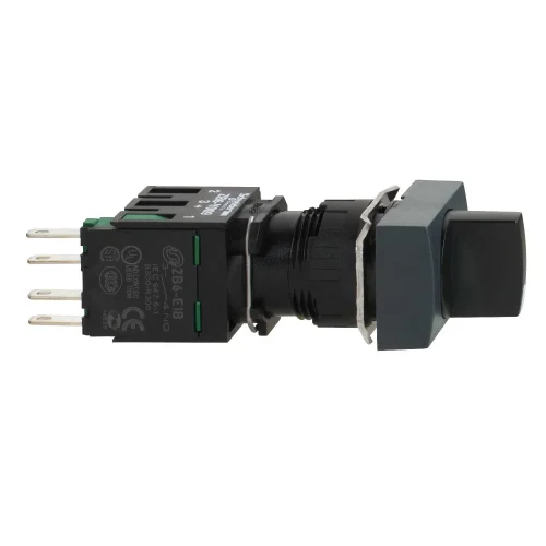 Schneider Electric XB6DD221B Siyah Eksiksiz Dikdörtgen Mandal Buton Ø16 2 Konumlu Sabit 1Na - 1