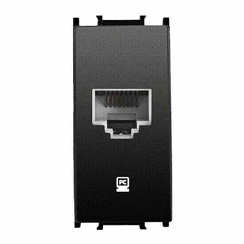 Thea WVTT14054BL-TR Panasonıc Modüler Siyah Data Mekanizma + Kapak Cat 6E 1M (Poşet) - 1